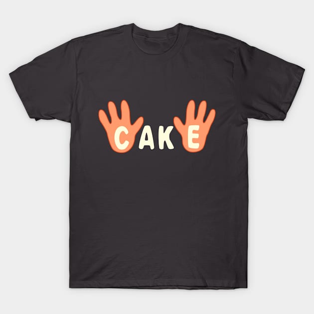 Cake T-Shirt by Plan8